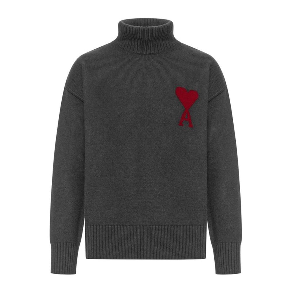 Ami Paris Men Ami De Coeur Wool High Neck Sweater